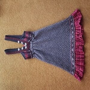 Free People Grey and Burgundy Wool Nylon Casual Dress, XS